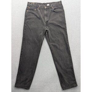 Vintage Levis 550 Jeans Mens 40x34 Black Relaxed Fit Tapered Leg Denim USA 90s